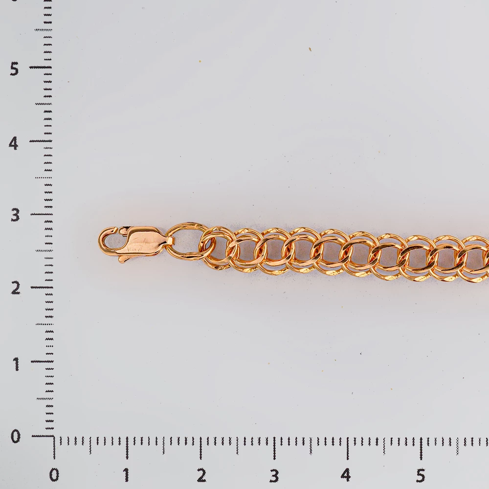 Браслет из красного золота 585 пробы