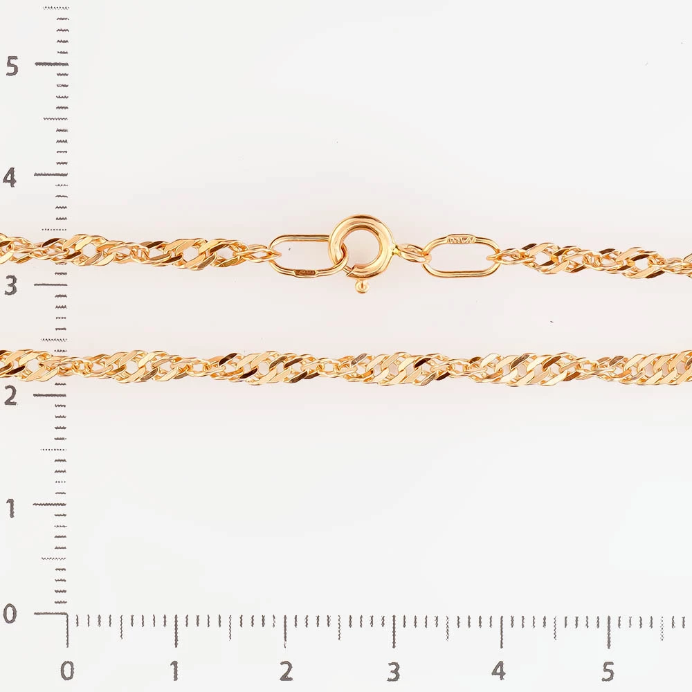 Браслет из красного золота 585 пробы