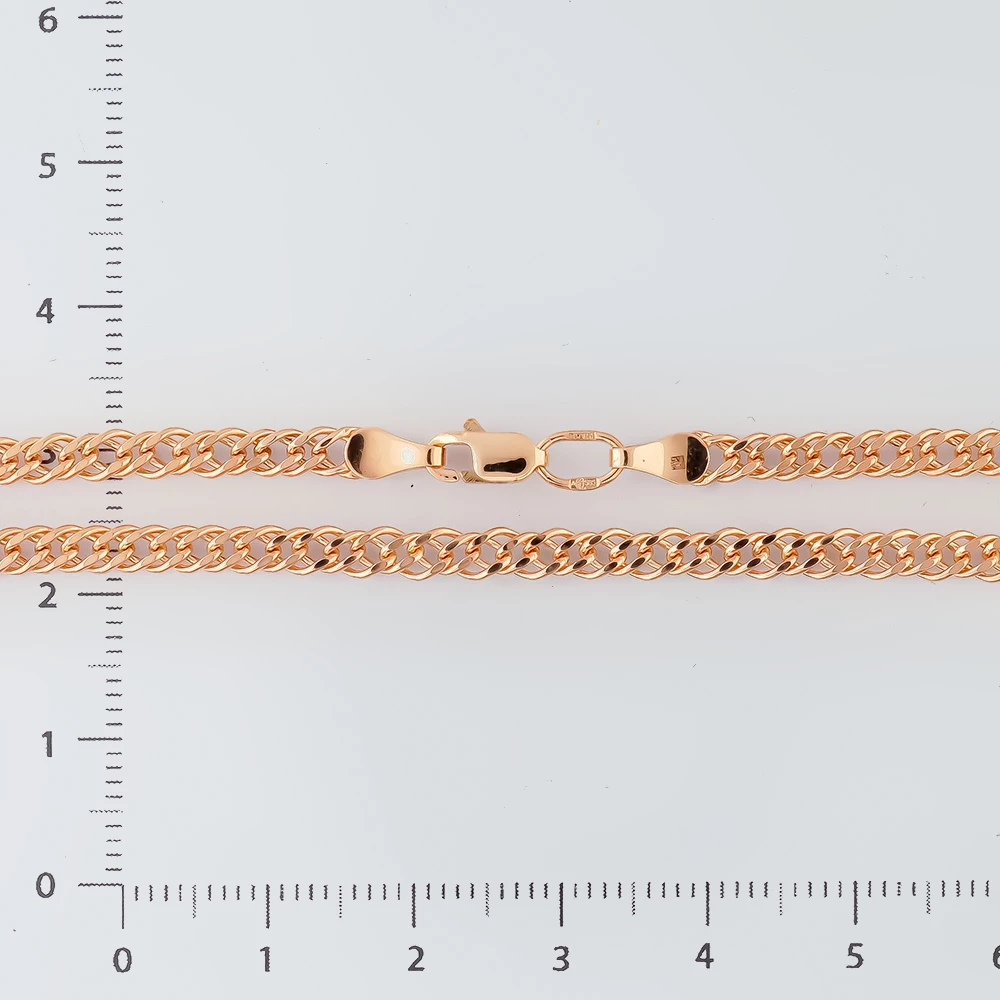 Браслет из красного золота 585 пробы