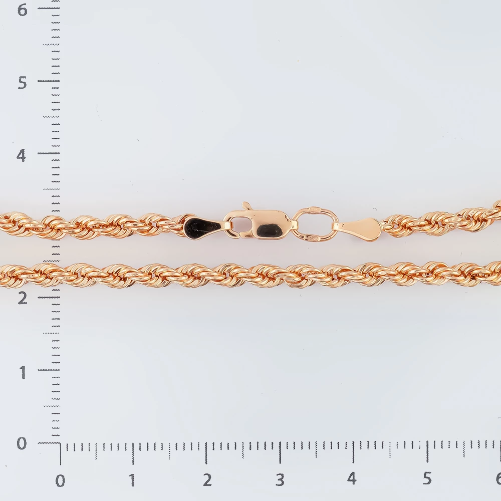 Браслет из красного золота 585 пробы