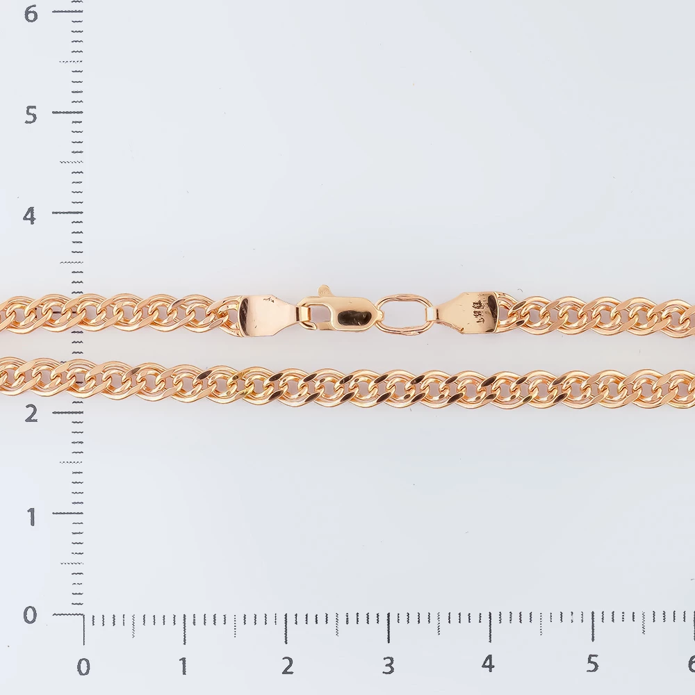 Браслет из красного золота 585 пробы