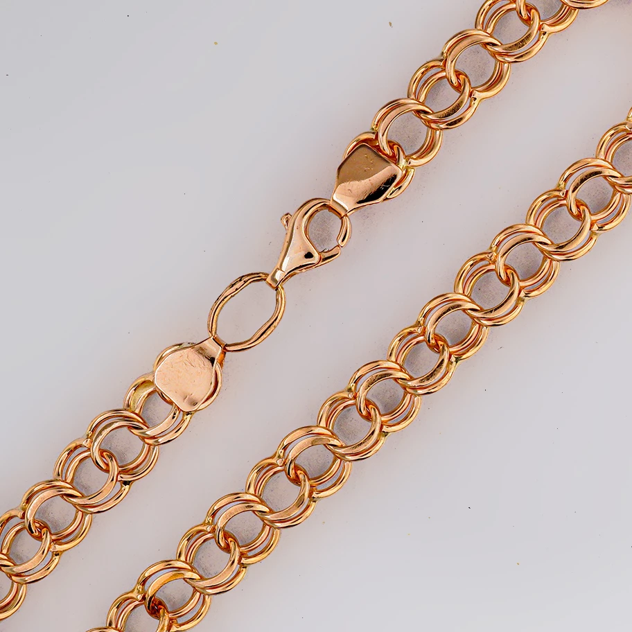 Браслет из красного золота 585 пробы