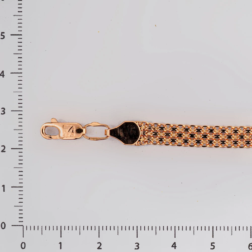 Браслет из красного золота 585 пробы