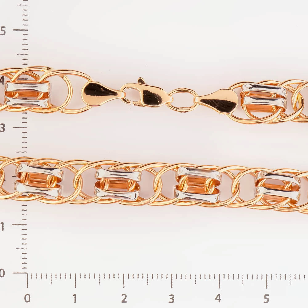 Браслет из красного золота 585 пробы