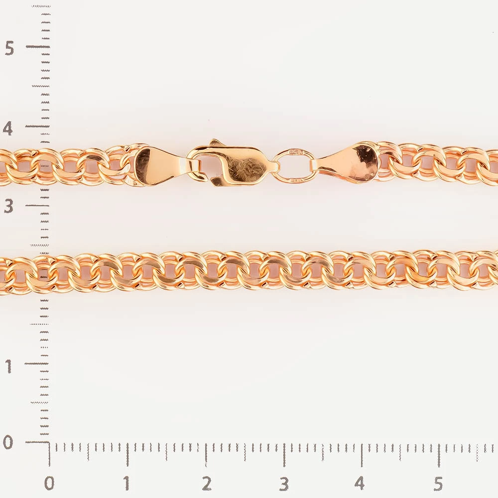 Браслет из красного золота 585 пробы