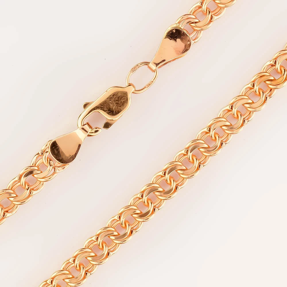 Браслет из красного золота 585 пробы