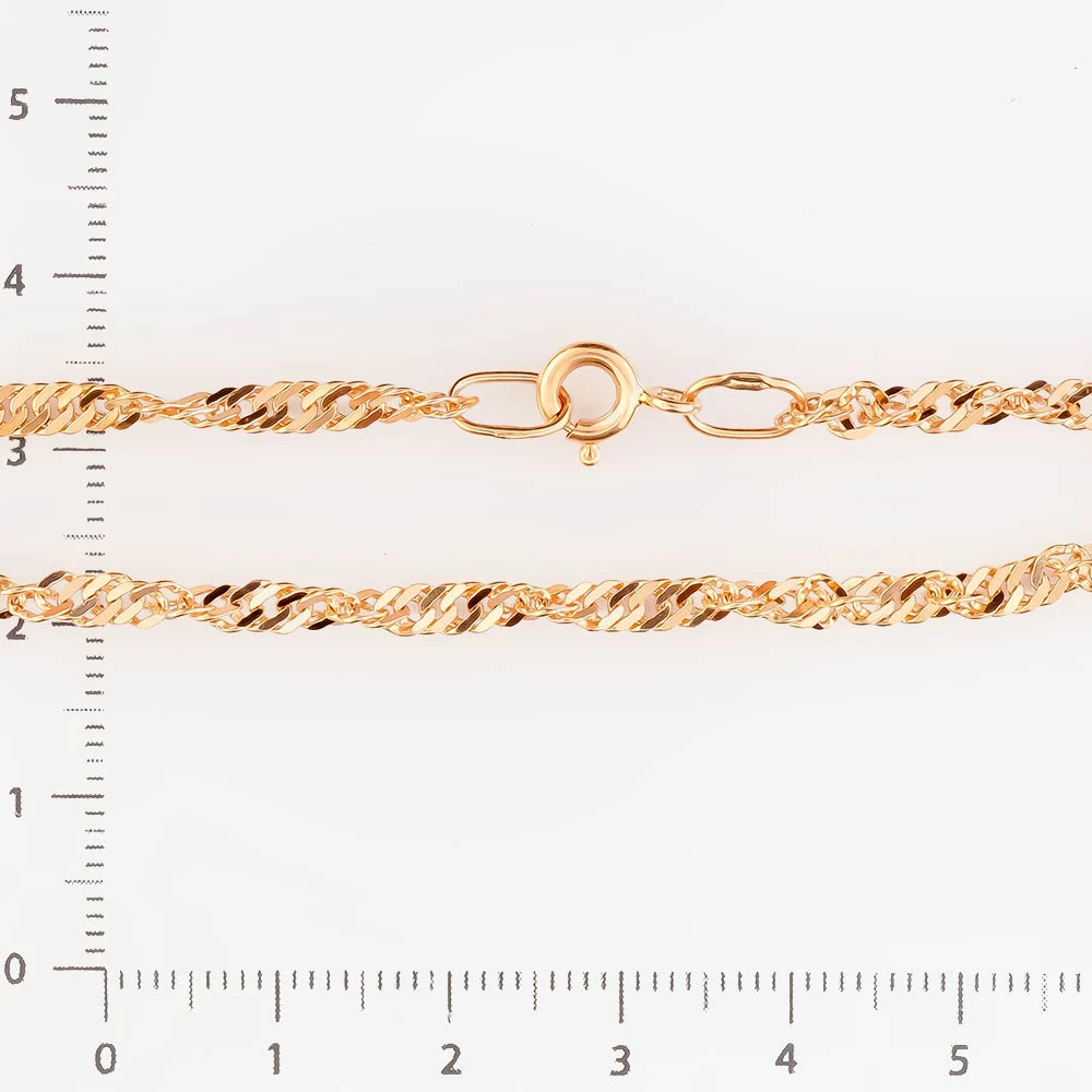 Браслет из красного золота 585 пробы