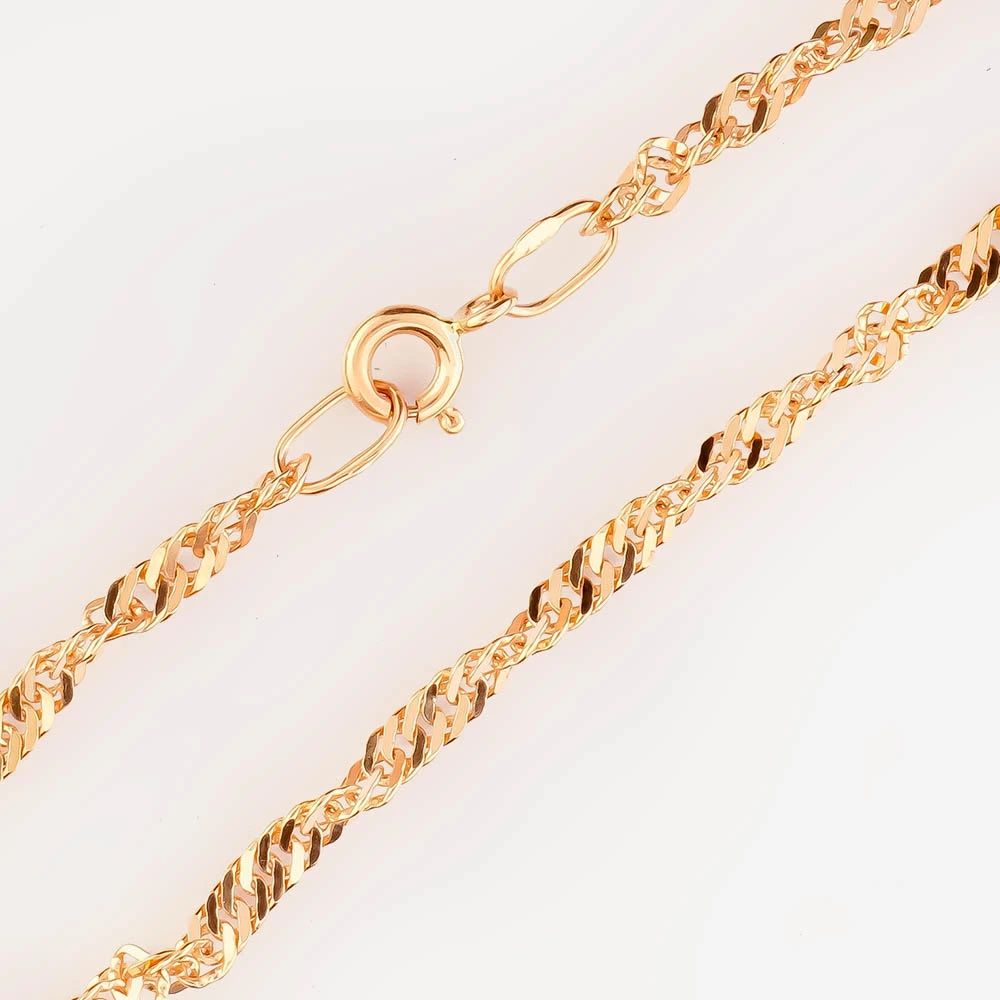 Браслет из красного золота 585 пробы