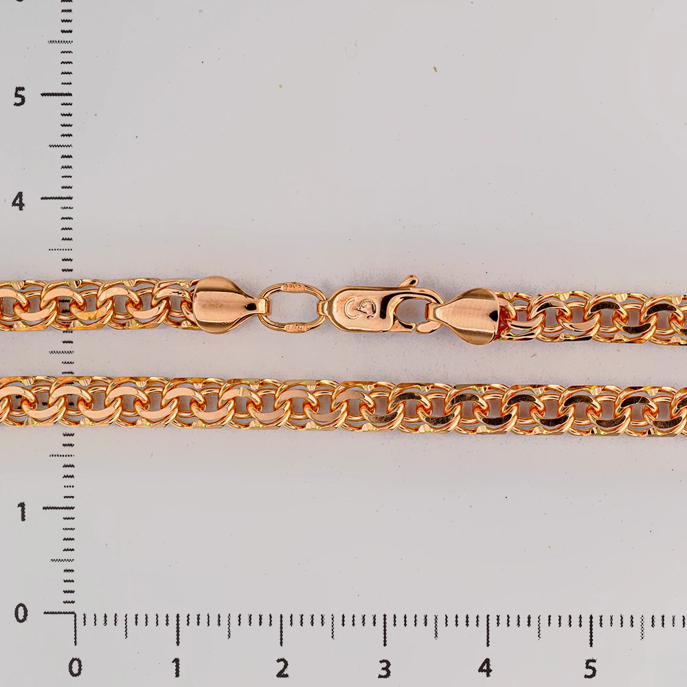 Браслет из красного золота 585 пробы