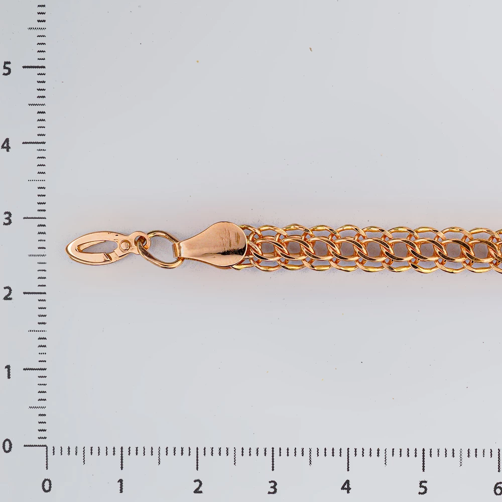 Браслет из красного золота 585 пробы