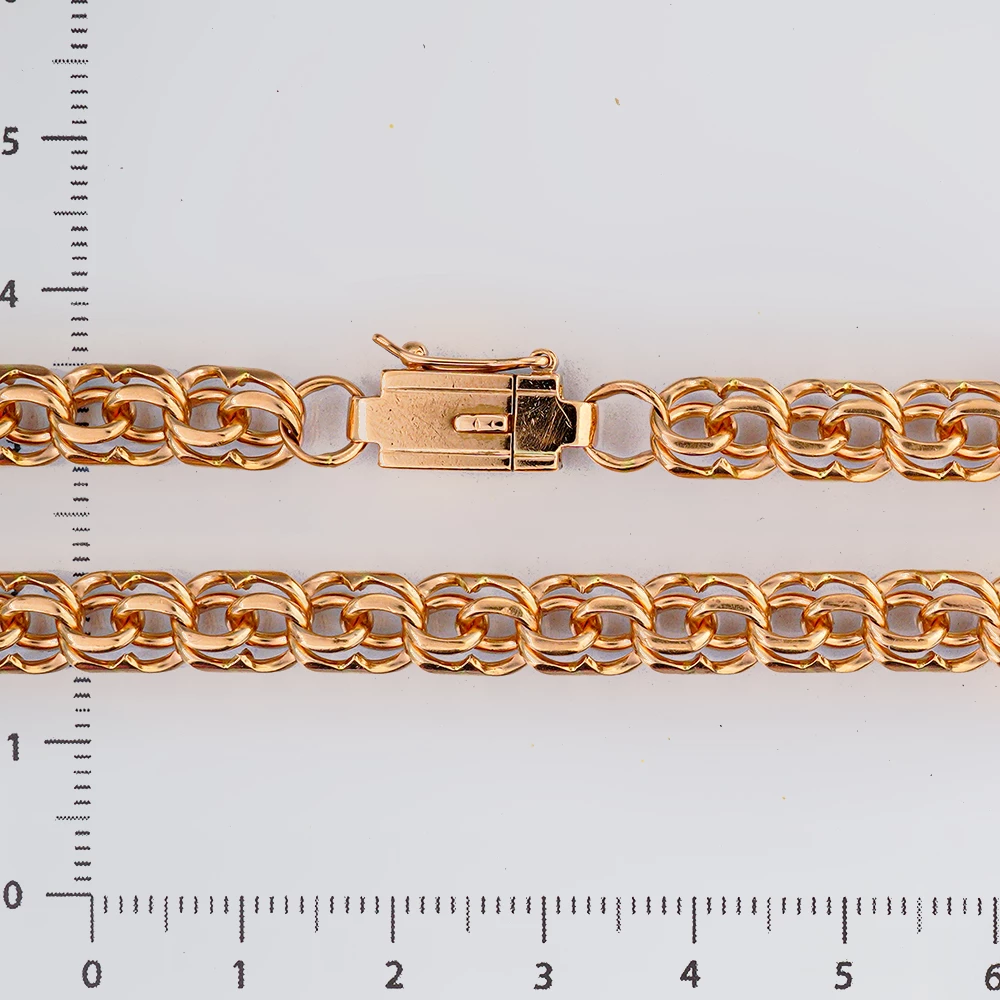 Браслет из красного золота 585 пробы