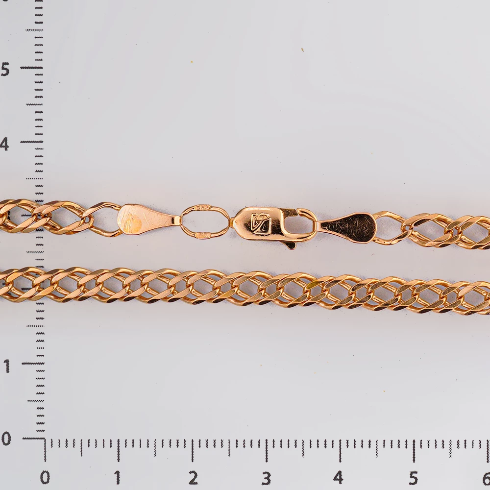 Браслет из красного золота 585 пробы