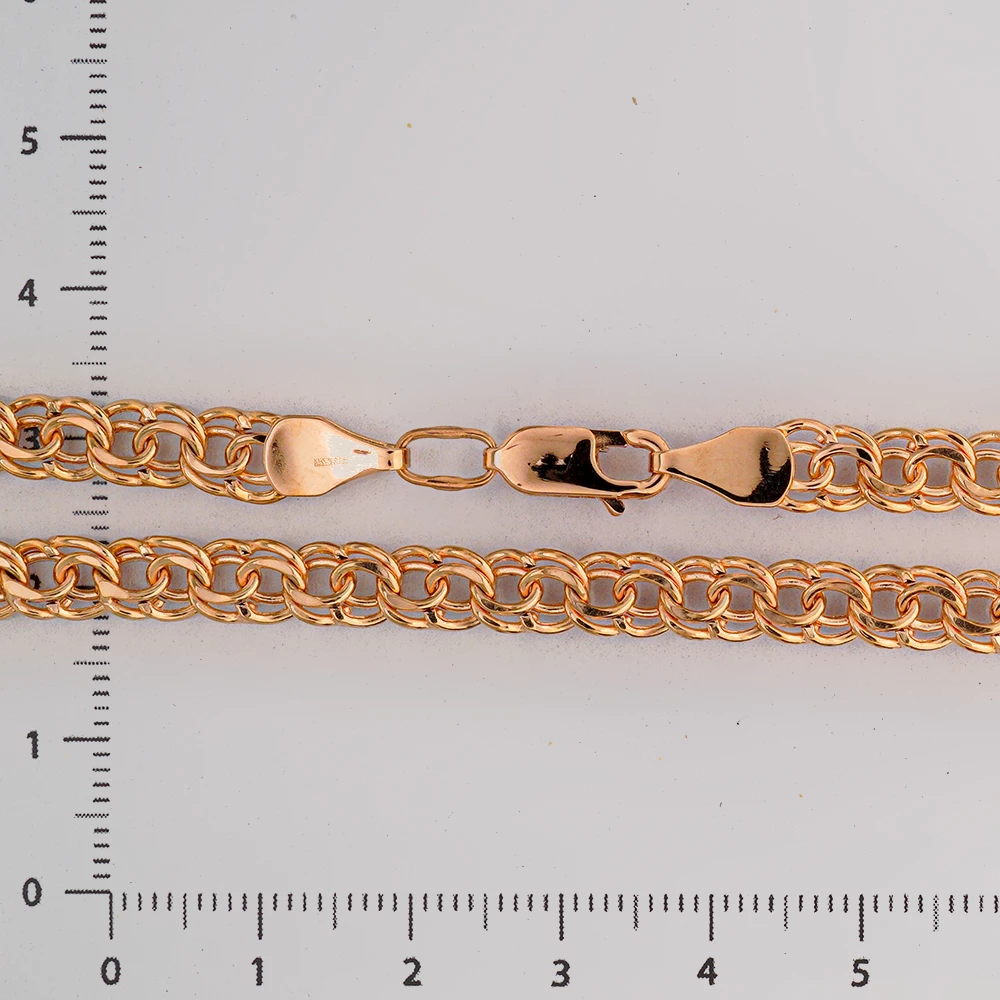 Браслет из красного золота 585 пробы