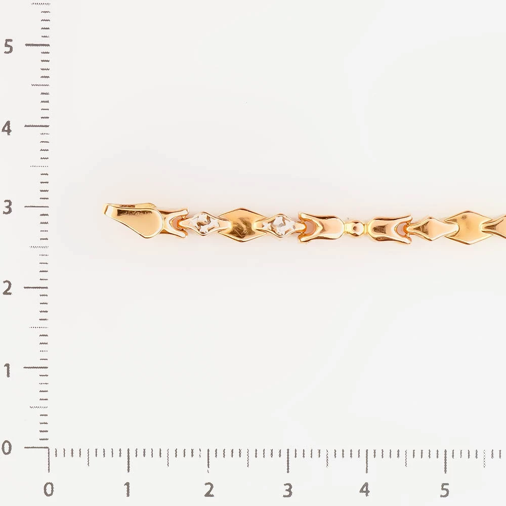 Браслет из красного золота 585 пробы