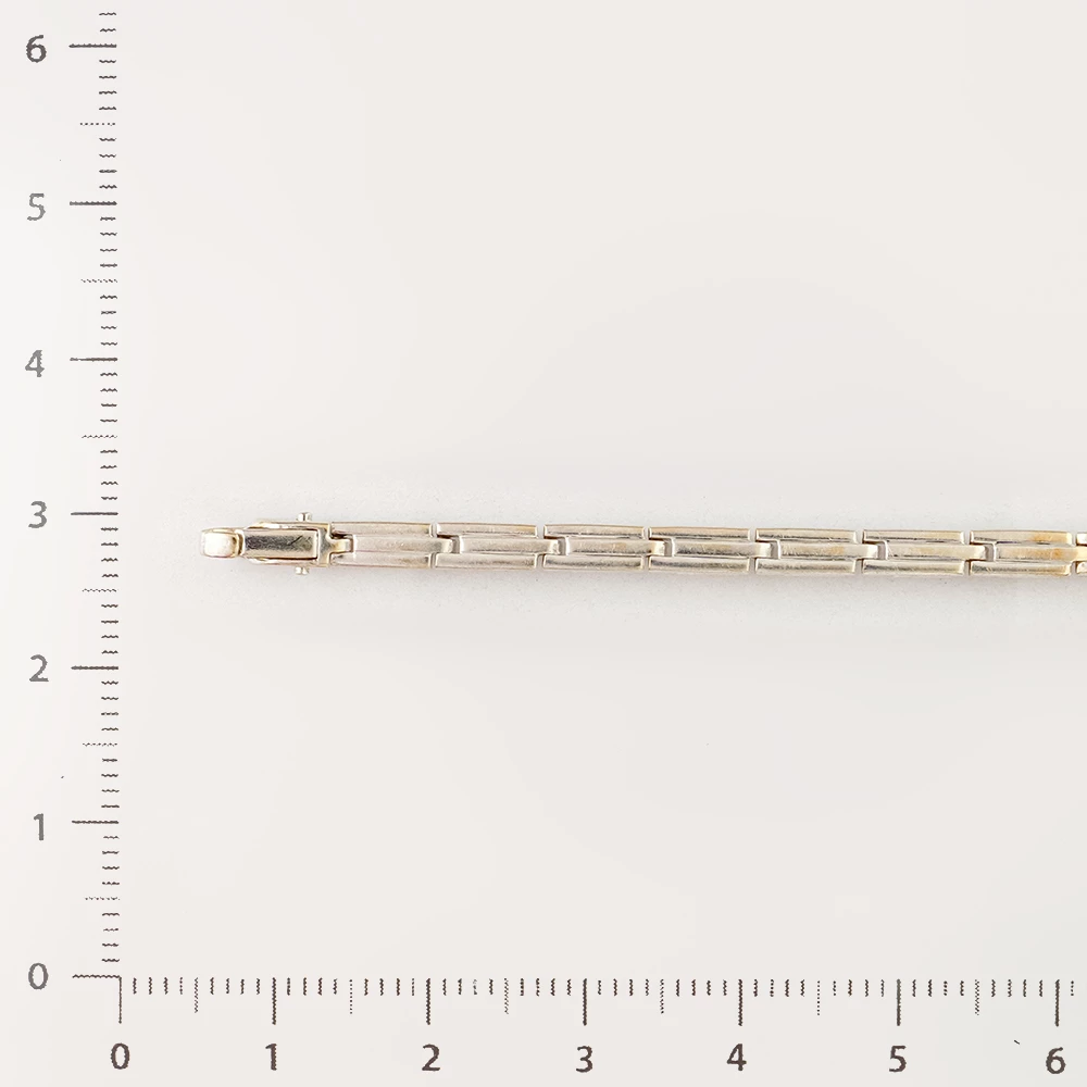 Браслет с бриллиантом из белого золота 585 пробы