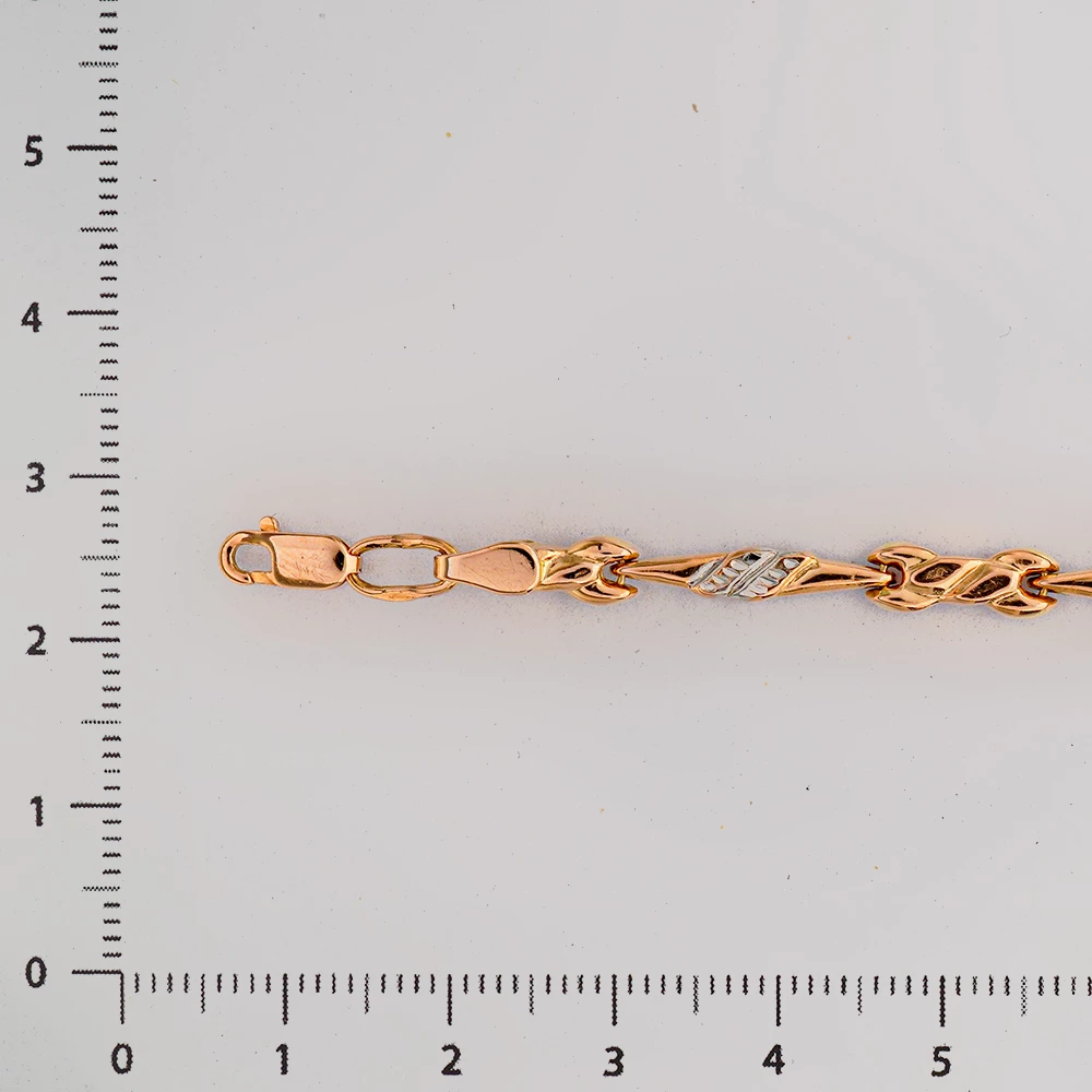 Браслет из красного золота 585 пробы