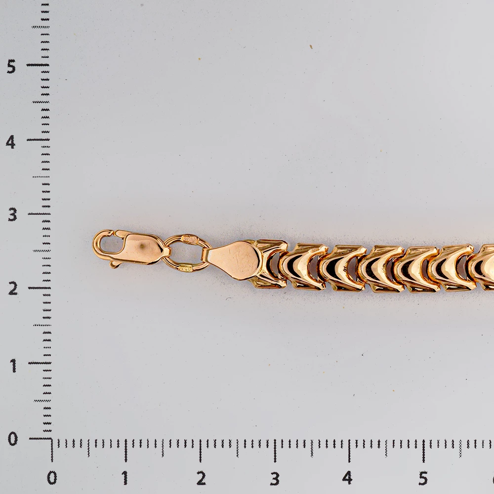 Браслет из красного золота 585 пробы