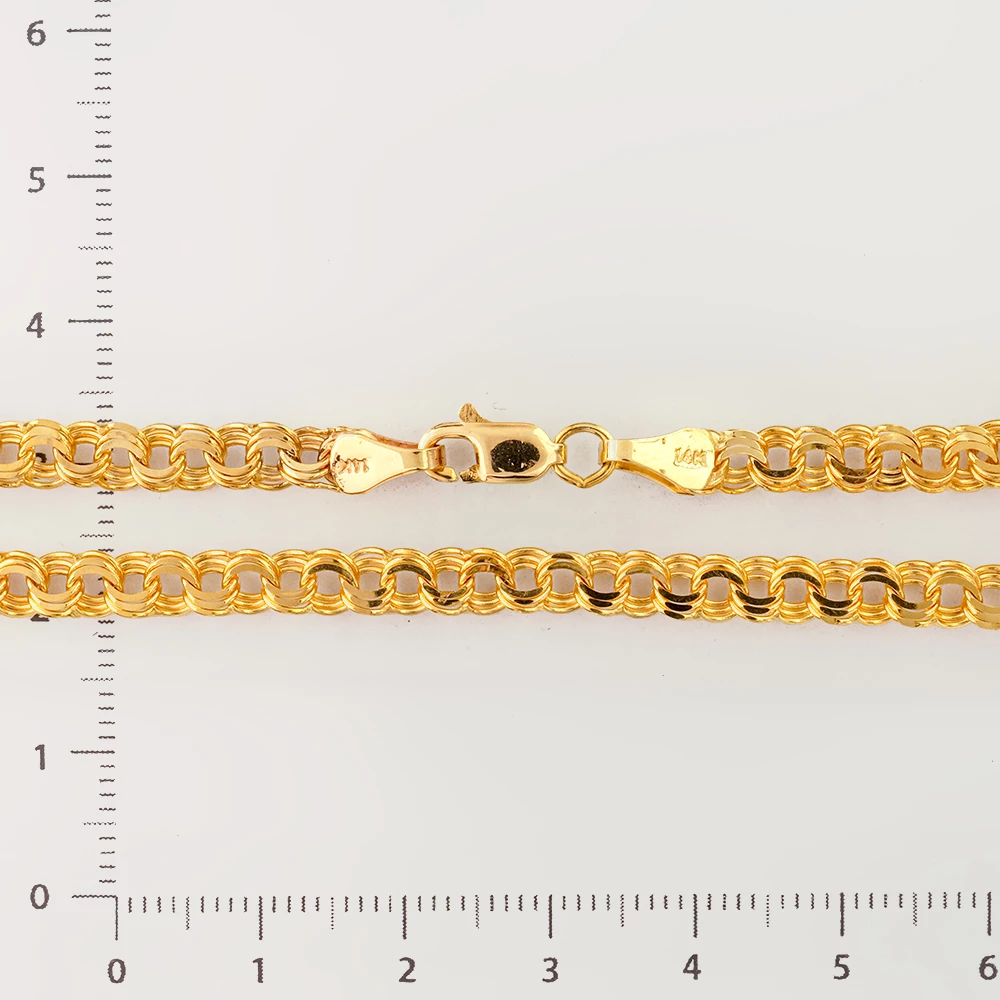 Браслет из желтого золота 585 пробы