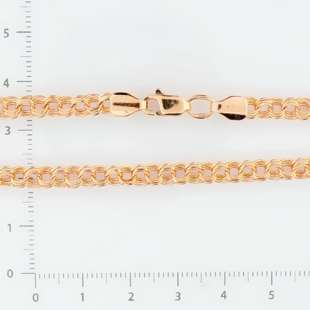 Браслет из красного золота 585 пробы