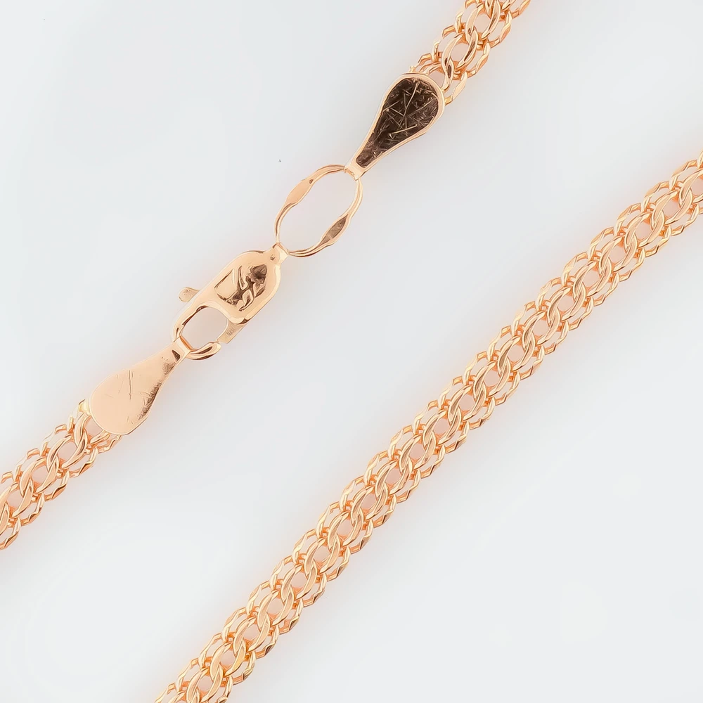 Браслет из красного золота 585 пробы