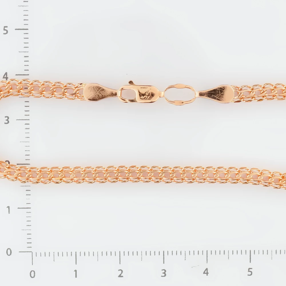 Браслет из красного золота 585 пробы