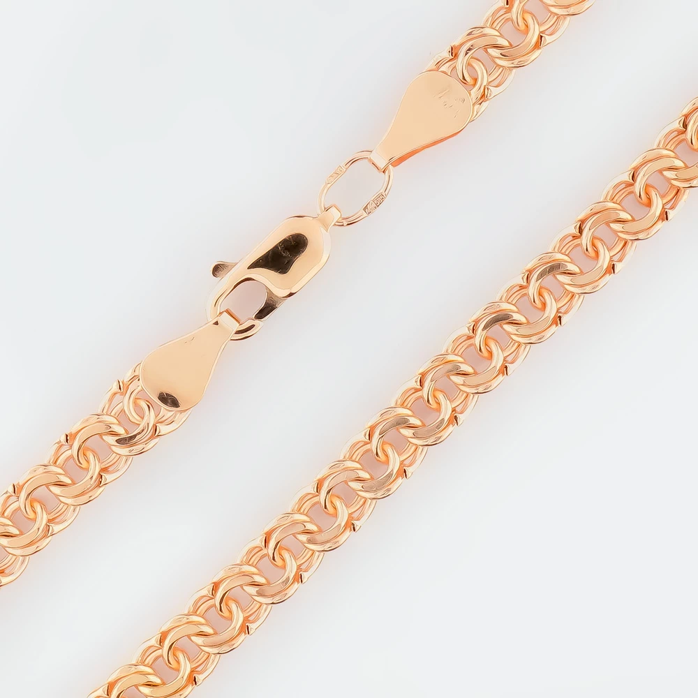 Браслет из красного золота 585 пробы