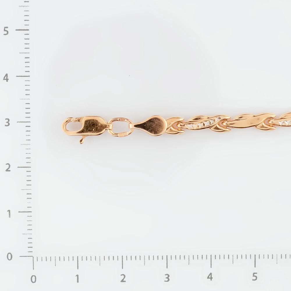 Браслет из красного золота 585 пробы