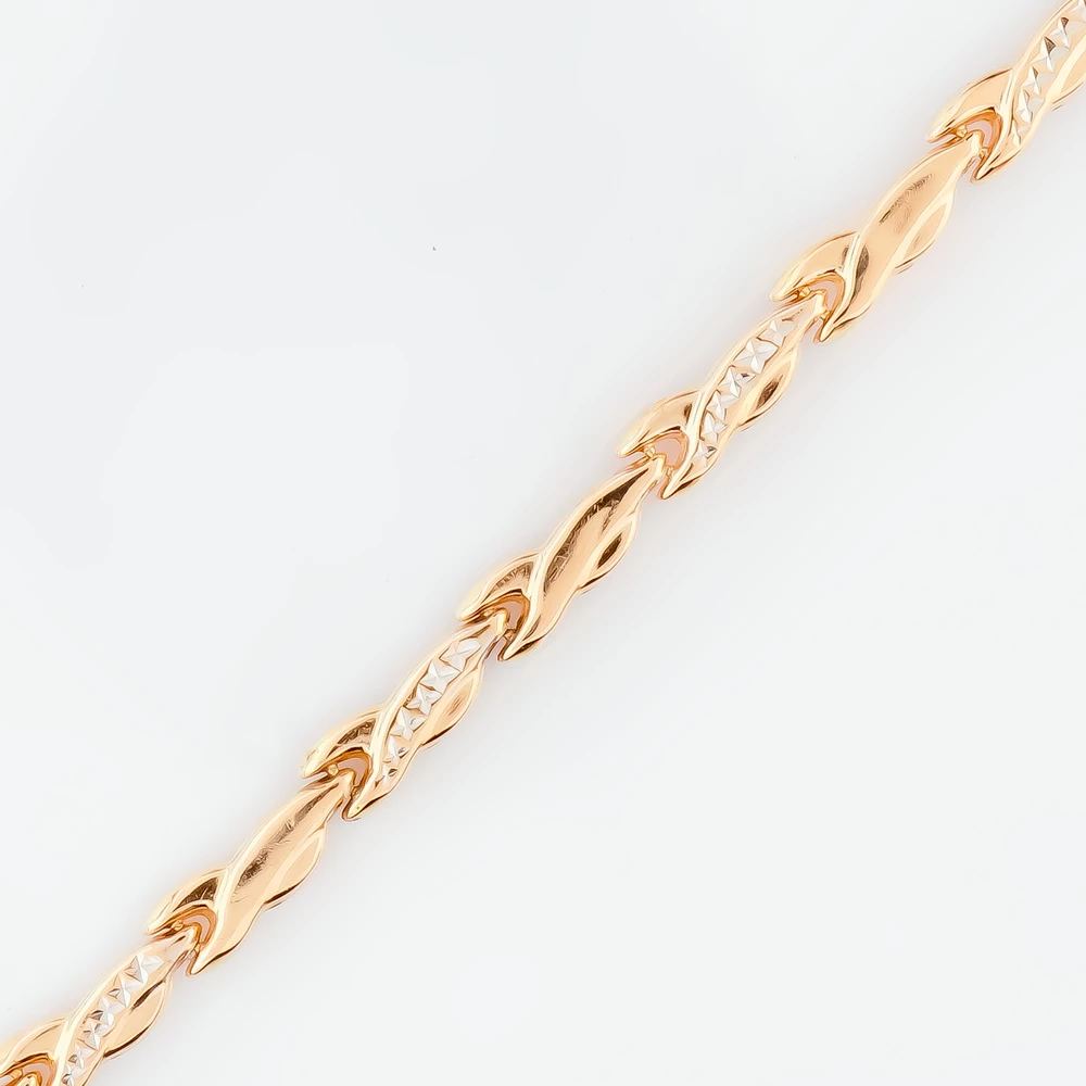 Браслет из красного золота 585 пробы