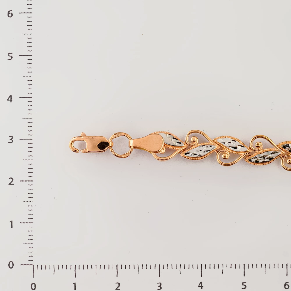 Браслет из красного золота 585 пробы