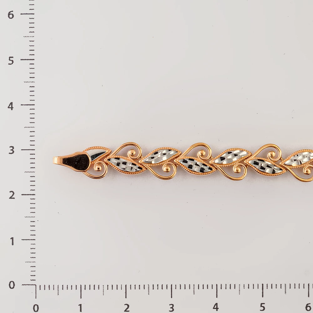 Браслет из красного золота 585 пробы