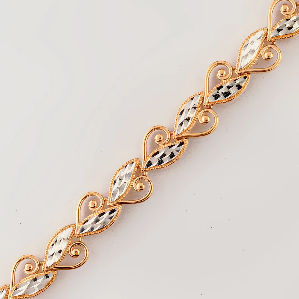 Браслет из красного золота 585 пробы