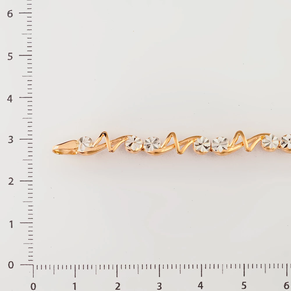 Браслет из красного золота 585 пробы