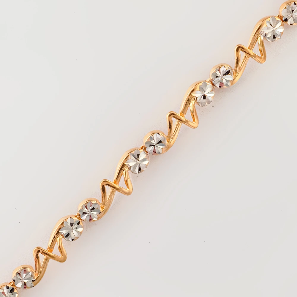 Браслет из красного золота 585 пробы