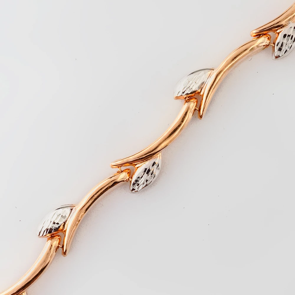 Браслет из красного золота 585 пробы