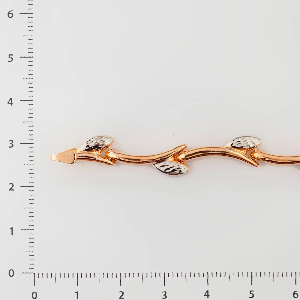 Браслет из красного золота 585 пробы