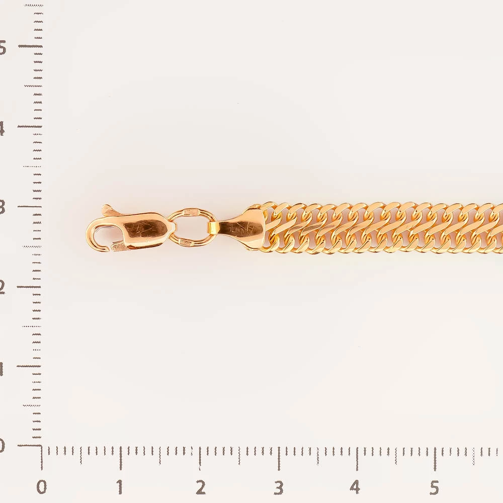 Браслет из красного золота 585 пробы