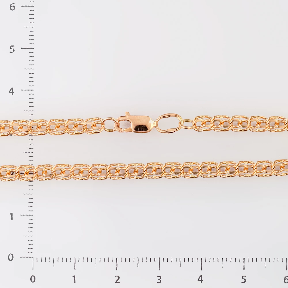 Браслет из красного золота 585 пробы