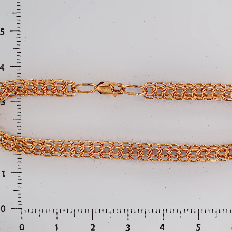 Браслет из красного золота 585 пробы