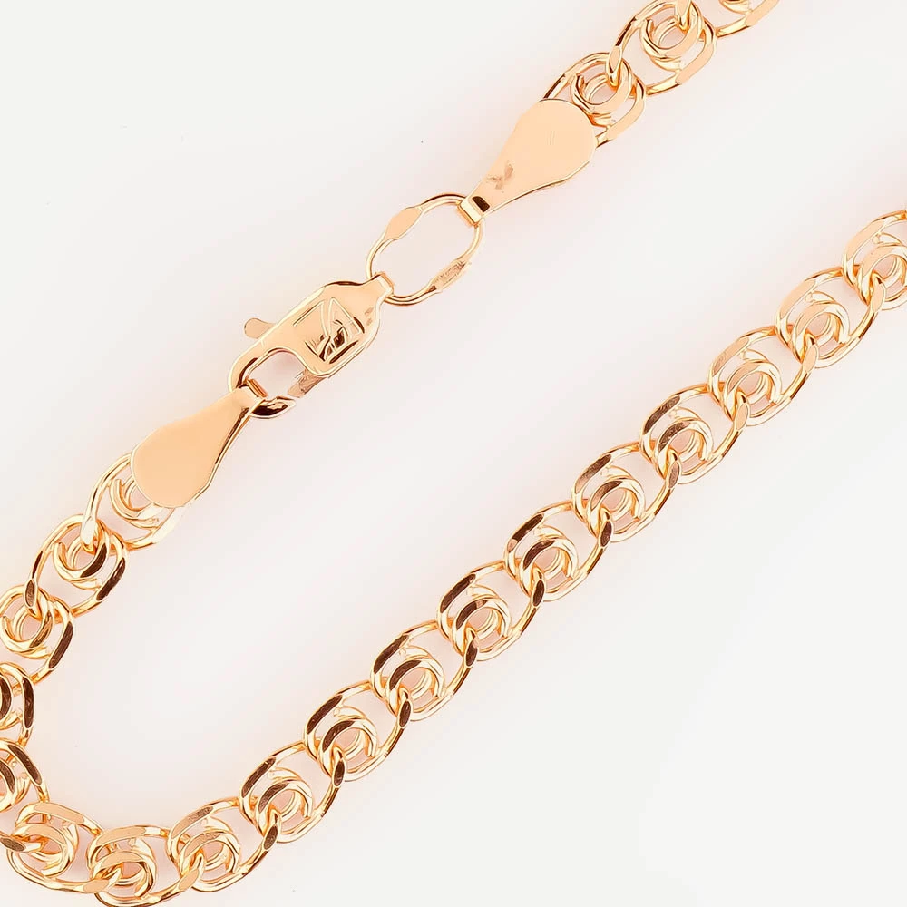 Браслет из красного золота 585 пробы