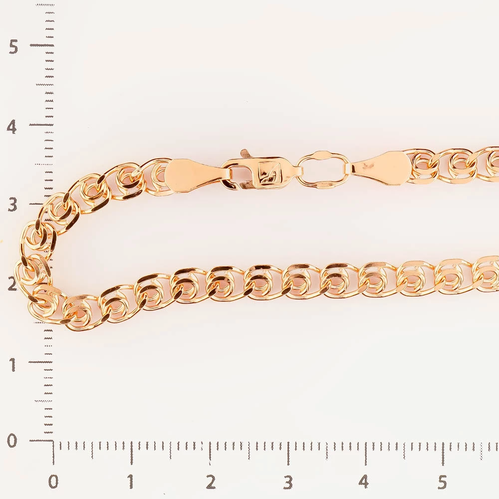 Браслет из красного золота 585 пробы