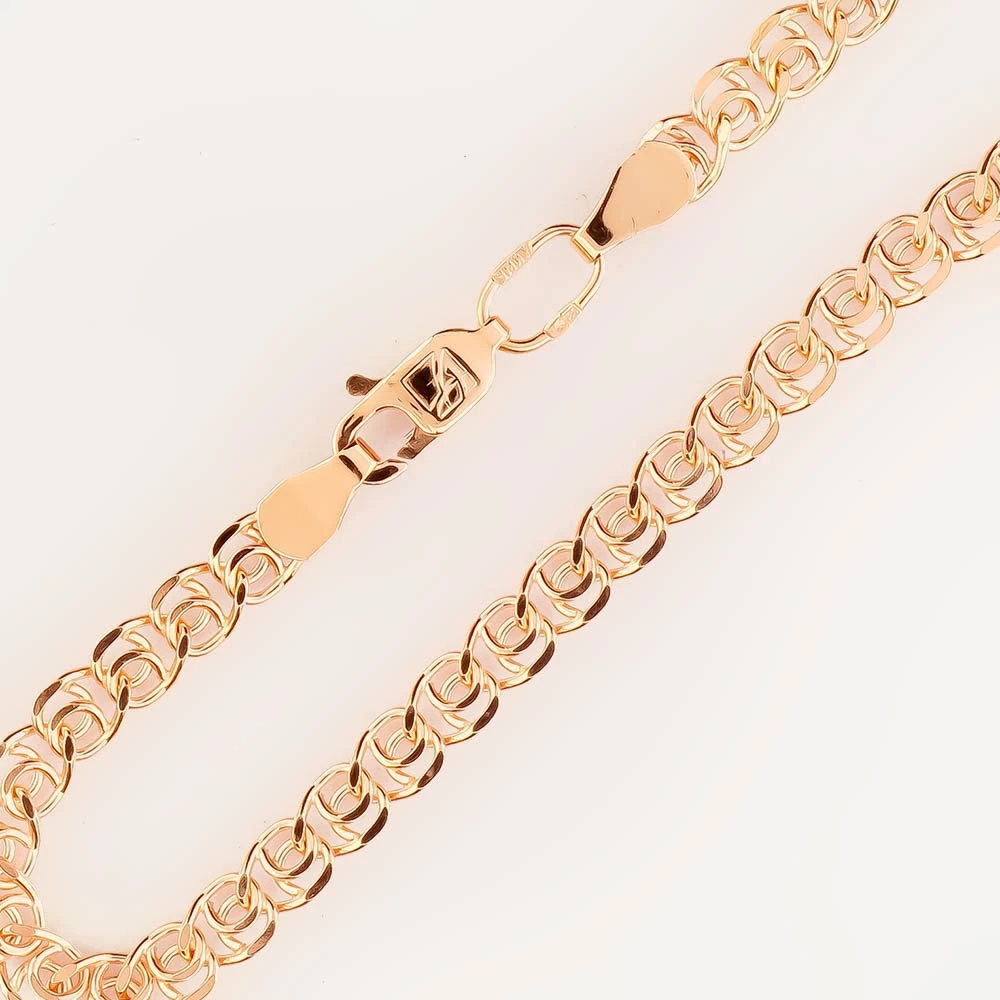 Браслет из красного золота 585 пробы