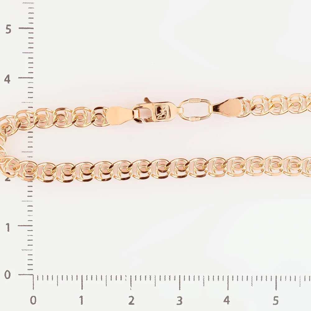 Браслет из красного золота 585 пробы