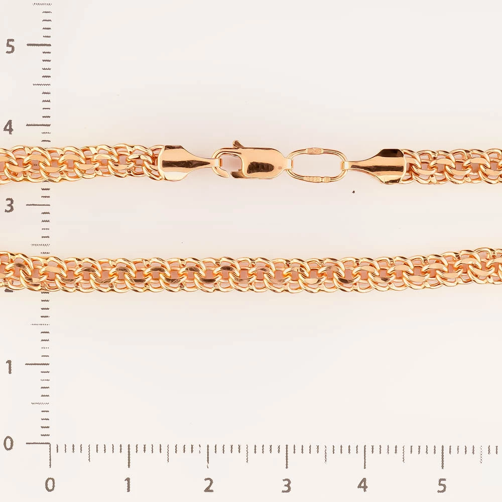 Браслет из красного золота 585 пробы