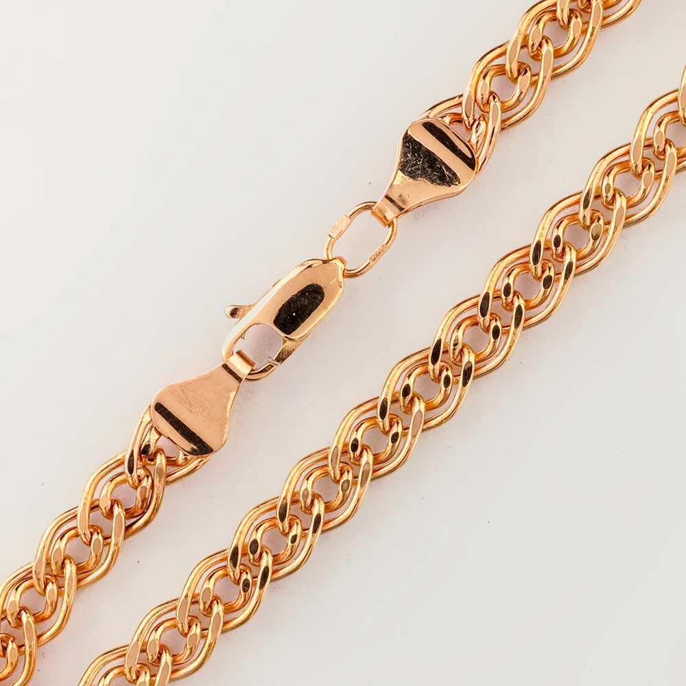 Браслет из красного золота 585 пробы