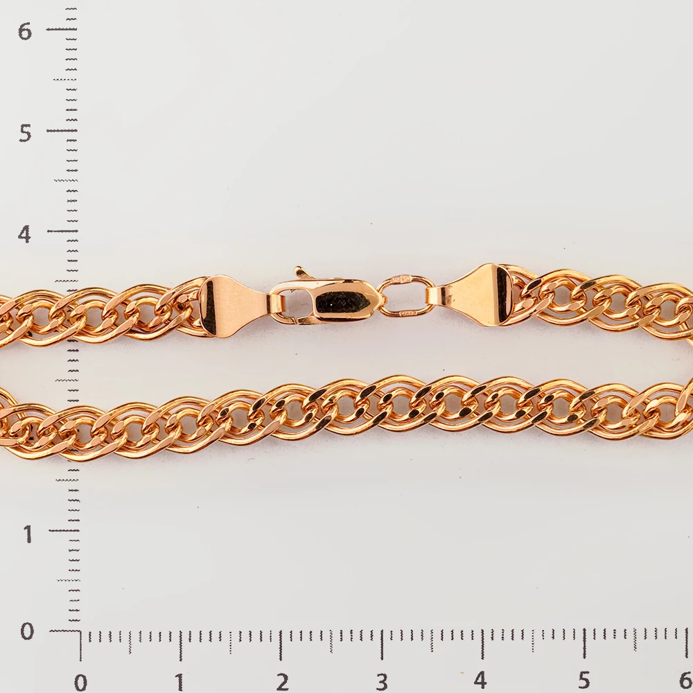 Браслет из красного золота 585 пробы