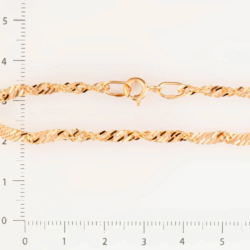 Браслет из красного золота 585 пробы