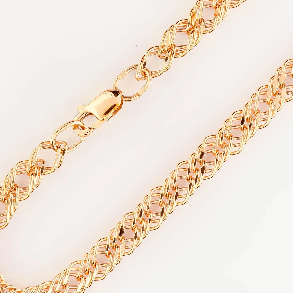 Браслет из красного золота 585 пробы