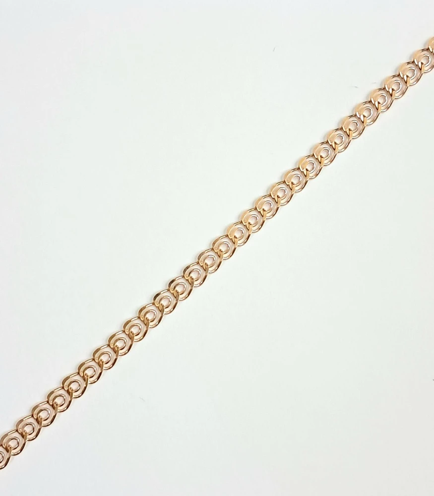 Браслет из красного золота 585 пробы