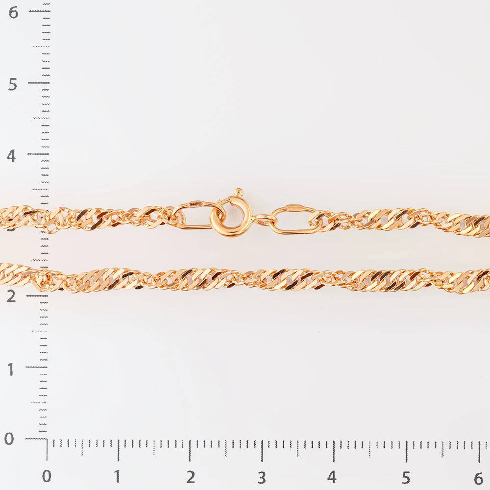 Браслет из красного золота 585 пробы