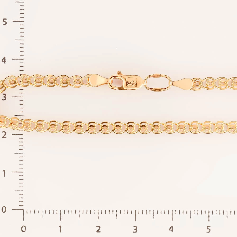 Браслет из красного золота 585 пробы